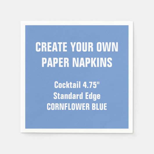Erstellen Sie Ihre eigenen CORNFLOWER BLUE Paper N Serviette (Vorderseite)