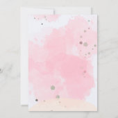 Erstellen Sie Ihre eigenen Custom Foto Girls Pink Einladung (Rückseite)