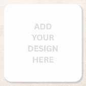 Erstellen Sie Ihre eigenen Design Square-Untersetz Rechteckiger Pappuntersetzer (Vorderseite)