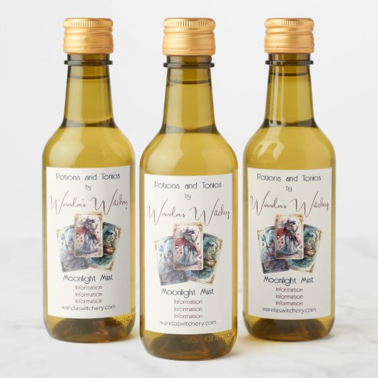 Erstellen Sie Ihre eigenen drei Tarot-Karten Weinetikett (Flaschen)