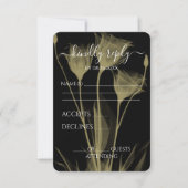 Erstellen Sie Ihre eigenen - Drei X-Ray-Blume RSVP Karte (Vorderseite)