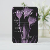 Erstellen Sie Ihre eigenen - Drei X-Ray-Blume RSVP Karte (Stehend Vorderseite)