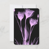 Erstellen Sie Ihre eigenen - Drei X-Ray-Blume RSVP Karte (Rückseite)