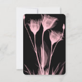 Erstellen Sie Ihre eigenen - Drei X-Ray-Blume RSVP Karte (Rückseite)