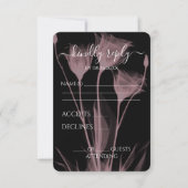 Erstellen Sie Ihre eigenen - Drei X-Ray-Blume RSVP Karte (Vorderseite)