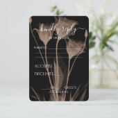 Erstellen Sie Ihre eigenen - Drei X-Ray-Blume RSVP Karte (Stehend Vorderseite)