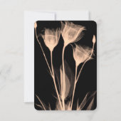 Erstellen Sie Ihre eigenen - Drei X-Ray-Blume RSVP Karte (Rückseite)