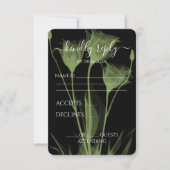 Erstellen Sie Ihre eigenen - Drei X-Ray-Blume RSVP Karte (Vorderseite)