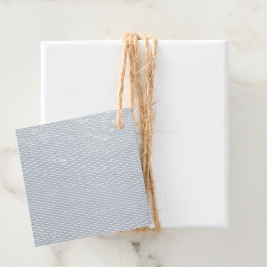 Erstellen Sie Ihre eigenen dunkelgrauen Blau indiv Geschenkanhänger (Mit Box)