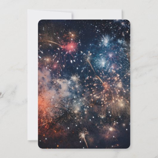 Erstellen Sie Ihre eigenen dunklen, farbenfrohen F Einladung (Rückseite)