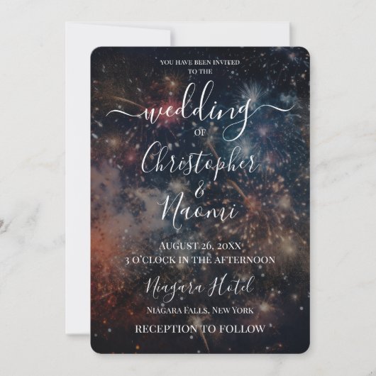 Erstellen Sie Ihre eigenen dunklen, farbenfrohen F Einladung (Vorderseite)