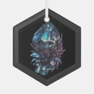 Erstellen Sie Ihre eigenen dunklen Kristalle Ornament Aus Glas