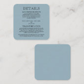 Erstellen Sie Ihre eigenen - Dusty Blue Begleitkarte (Vorne/Hinten)