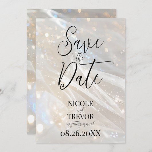 Erstellen Sie Ihre eigenen eigenen benutzerdefinie Save The Date (Vorne/Hinten)