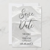 Erstellen Sie Ihre eigenen, eigenen, eigenen Weißw Save The Date (Vorderseite)