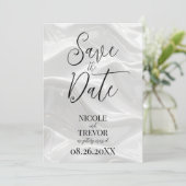 Erstellen Sie Ihre eigenen, eigenen, eigenen Weißw Save The Date (Stehend Vorderseite)