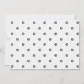 Erstellen Sie Ihre eigenen - Einfache Retro-Punkte Save The Date (Rückseite)