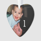 Erstellen Sie Ihre eigenen einfachen 2 Bilder Herz Ornament (Vorderseite)