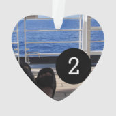 Erstellen Sie Ihre eigenen einfachen 2 Bilder Herz Ornament (Rückseite)