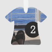 Erstellen Sie Ihre eigenen einfachen 2 Bilder Ornament (Rückseite)