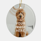 Erstellen Sie Ihre eigenen einfachen 2-Foto Weihna Keramik Ornament (Links)