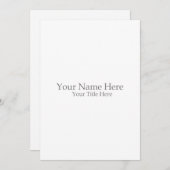 Erstellen Sie Ihre eigenen Einladung (Vorne/Hinten)