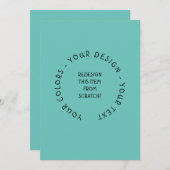 Erstellen Sie Ihre eigenen Einladung (Vorne/Hinten)