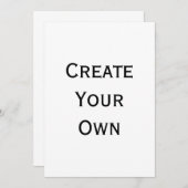 Erstellen Sie Ihre eigenen Einladung (Vorne/Hinten)