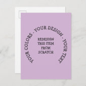 Erstellen Sie Ihre eigenen Einladungspostkarte (Vorne/Hinten)