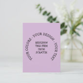 Erstellen Sie Ihre eigenen Einladungspostkarte (Stehend Vorderseite)