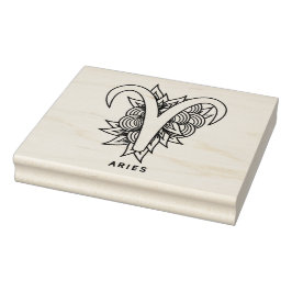 Erstellen Sie Ihre eigenen eleganten Aries Zodiac Gummistempel