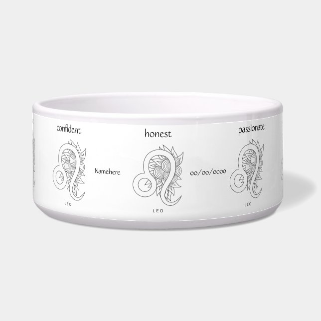 Erstellen Sie Ihre eigenen eleganten Black & White Napf (Vorderseite)