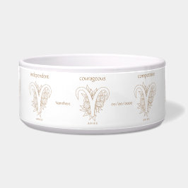 Erstellen Sie Ihre eigenen eleganten Gold & White  Napf