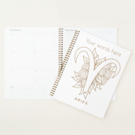 Erstellen Sie Ihre eigenen eleganten Gold & White  Planer