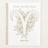 Erstellen Sie Ihre eigenen eleganten Gold & White  Planer (Vorderseite)