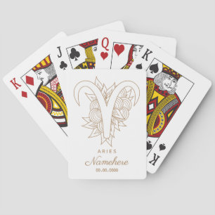 Erstellen Sie Ihre eigenen eleganten Gold & White Spielkarten