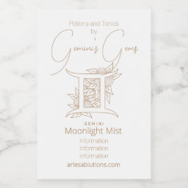 Erstellen Sie Ihre eigenen eleganten Gold & White  Weinetikett