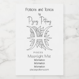 Erstellen Sie Ihre eigenen eleganten Schwarz-Weiß- Weinetikett