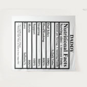 Erstellen Sie Ihre eigenen Ernährungsfakten Vatert Wandteppich (Vorderseite (Horizontal))