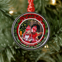 Erstellen Sie Ihre eigenen ersten Weihnachten auf  Ornament Aus Metall