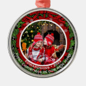 Erstellen Sie Ihre eigenen ersten Weihnachten auf Ornament Aus Metall (Vorne)