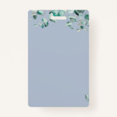 Erstellen Sie Ihre eigenen Eukalyptusblauen Eukaly Ausweis (Rückseite)