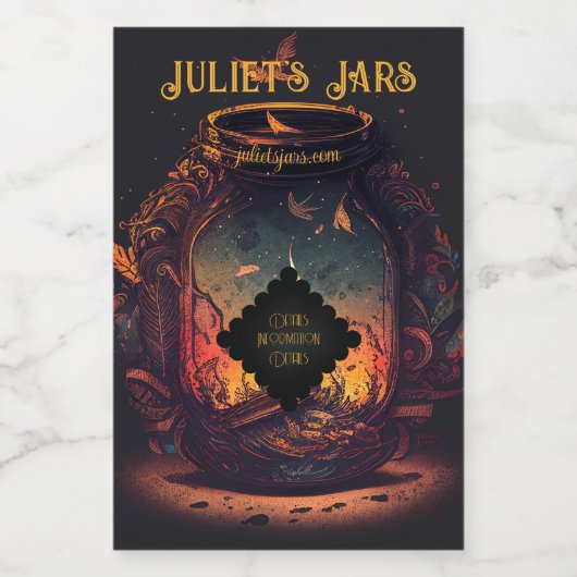 Erstellen Sie Ihre eigenen Fall Fairy Lantern Weinetikett (Einzelnes Label)