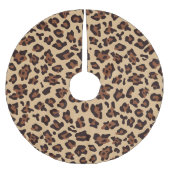 Erstellen Sie Ihre eigenen Farben Leopard Spot Polyester Weihnachtsbaumdecke (Vorderseite)
