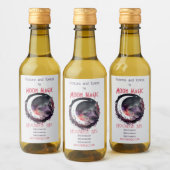 Erstellen Sie Ihre eigenen farbenfrohen Boho Cresc Weinetikett (Flaschen)