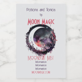 Erstellen Sie Ihre eigenen farbenfrohen Boho Cresc Weinetikett