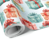 Erstellen Sie Ihre eigenen farbenfrohen Weihnachts Geschenkpapier (Rolleneckpunkt)