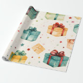 Erstellen Sie Ihre eigenen farbenfrohen Weihnachts Geschenkpapier (Ungerollt)