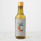 Erstellen Sie Ihre eigenen farbigen 3D-Flora Boho  Weinetikett (Vorderseite)