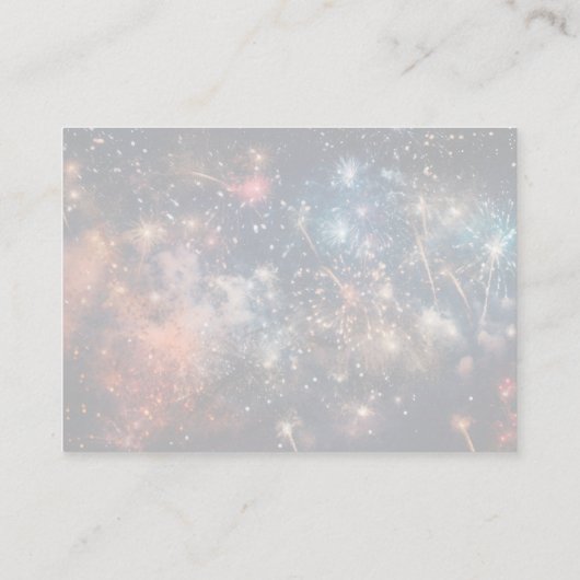 Erstellen Sie Ihre eigenen farbigen Fireworks Hinweiskarte (Rückseite)